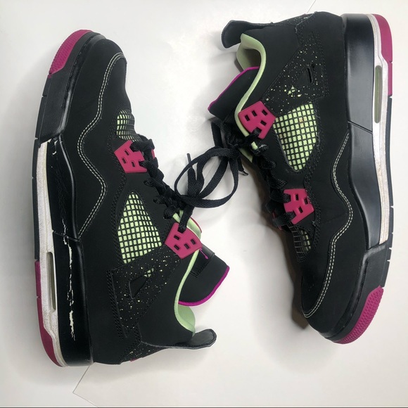 Nike Jordan 4 Fuchsia Flash Lime - Picture 7 of 7
